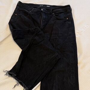 Women's Wide Leg Black Jeans